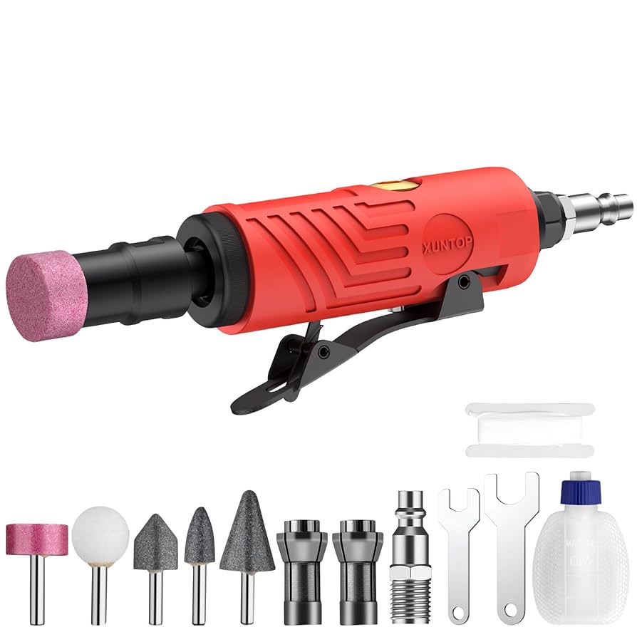 XUNTOP 25000Rpm Pneumatic Straight Die Grinder with Rear